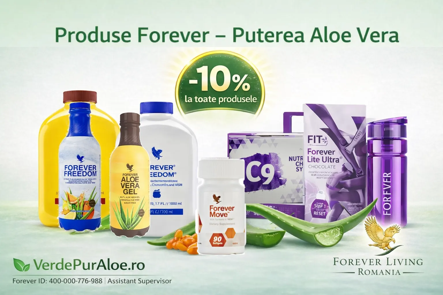 Produse Forever Living Romnia | - 10% | VerdePurAloe.ro